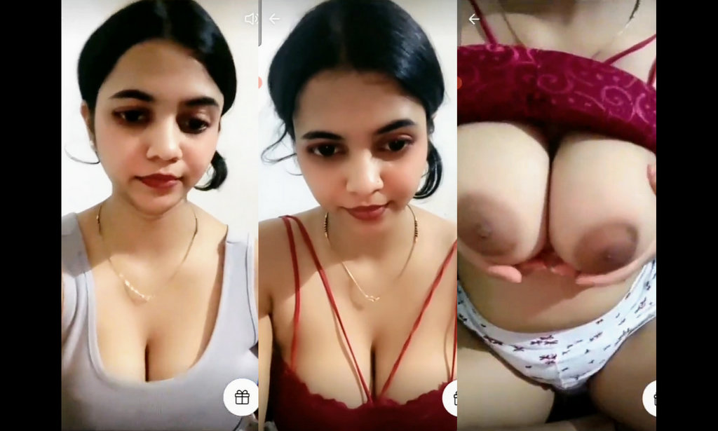 ADITI PRIVATE SHOW ON TANGO GETTING TOPLESS
