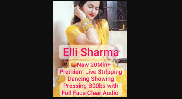 Insta Babe Elli Sharma Naked Topless Show on Live