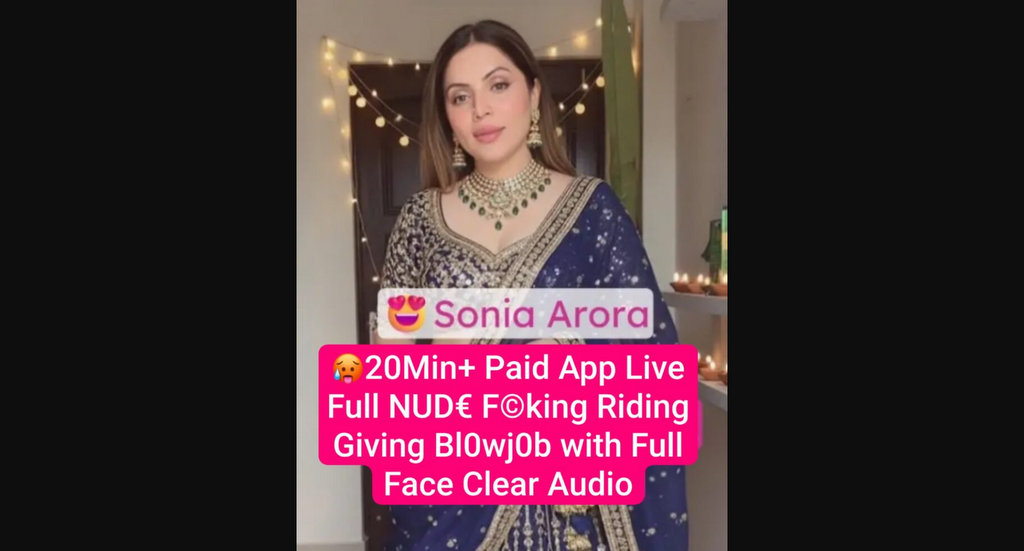 SONIA ARORA Instagram Model Naked Sex & Cumshot Live