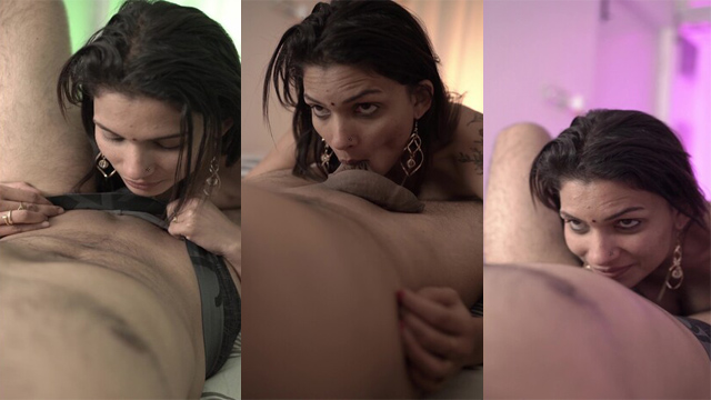 Resmi Nair Naked Giving BJ to a Fan