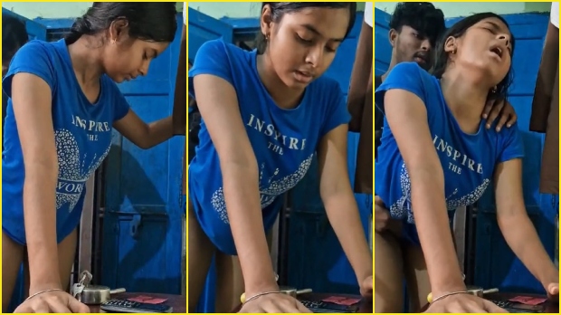 Desi horny babe sucking & standing doggy fuck xxx clip