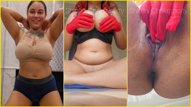 Shinjini nude leaked big boobs & pussy teasing clip