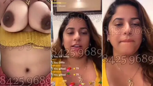 Shravya Reddy nude showing her topless boobs live
