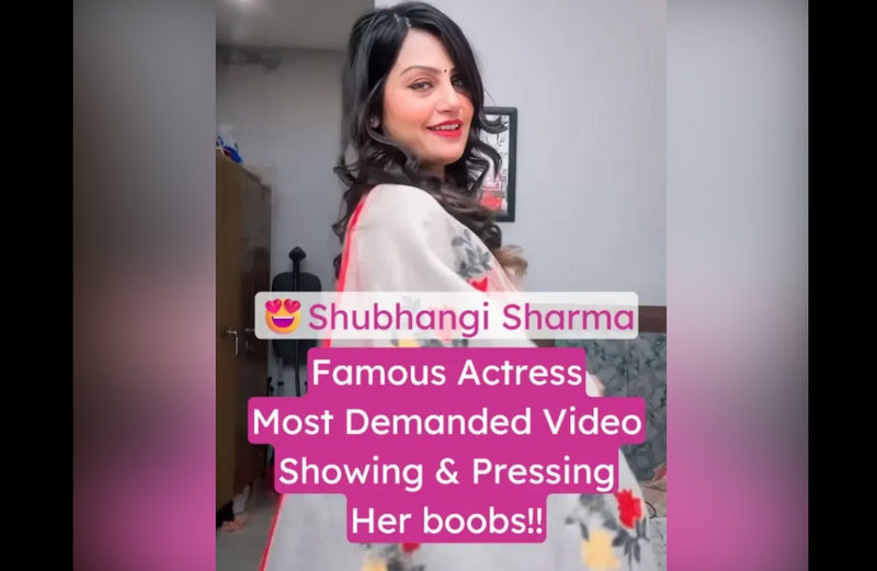 Famous Actress Shubhangi Sharma Naked Viral Topless Big Boobs Teasing