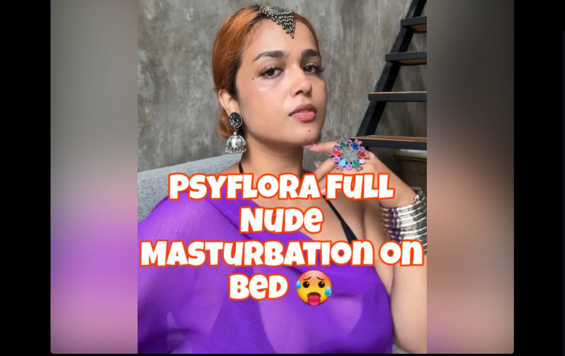 PSYFLORA Naked Shaved Pussy Masturbation Video