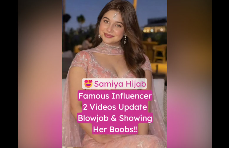 Famous Influencer Samiya Hijab naked viral Topless hot boobs reveal