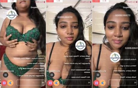 Suriya Prabha naked showing her big boobs with black nipples on a Premium Live