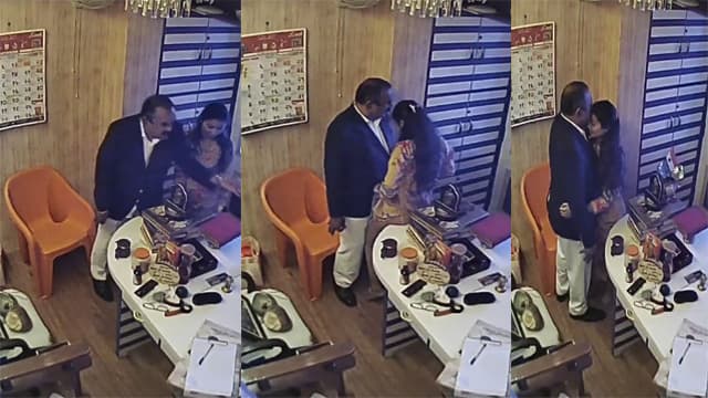 Astrologer Ashok Kharat Viral Leaked MMS Clip Blowjob & Fucking His Horny Married Clients In His Cabin Caught On Camera (Part-3)