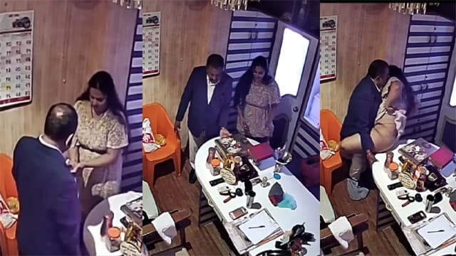 Astrologer Ashok Kharat Viral Leaked MMS Clip Blowjob & Fucking His Horny Married Clients In His Cabin Caught On Camera