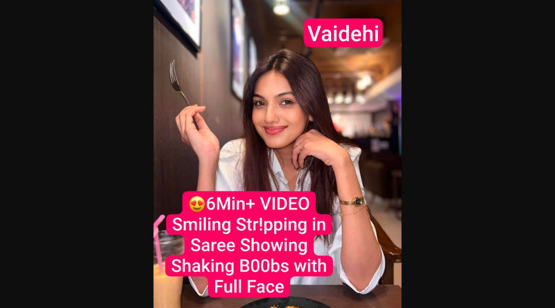 VAIDEHI Beautiful Model Actress Naked Leaked in Saree Teasing & Shaking Her Tits with Full Face In Stripchat Live