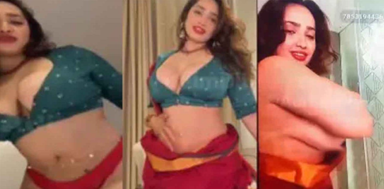 Aditi Mistry Naked Leaked Viral Huge Ass Tease & Big Tits Press in Saree On Live – Part 1