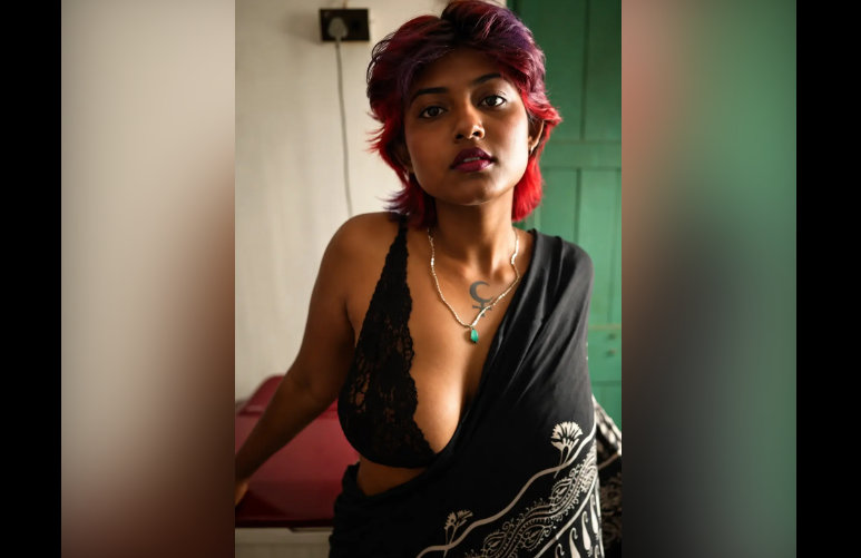 Bengali Beauty Darshana Chatterjee Naked Leaked Stripping Black Saree Teasing Her Big Tits And Huge Ass Clip