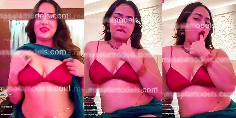 Divya Mistry Naked Leaked Viral Hot Tits Tease in A Green Saree Live