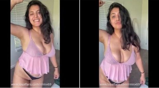 Most Wanted NRI Model Rashmiix @rmiiix69 naked leaked big tits & ass revealing clips