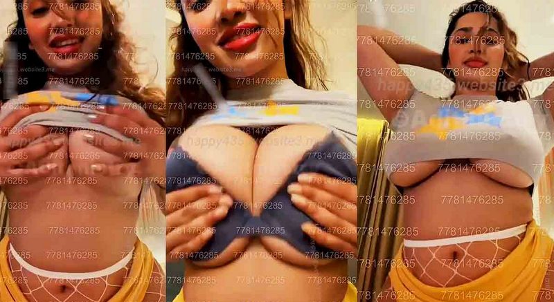 Aditi Mistry Naked Leaked Huge Tits & Nipples Teasing in a Short Hot Dress On Live – Part 1