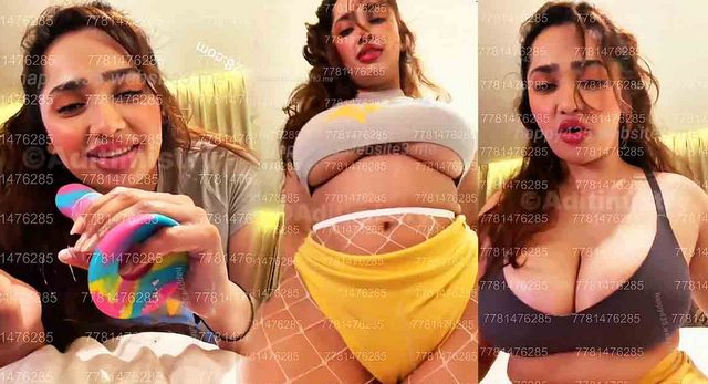 Aditi Mistry Naked Leaked Huge Tits & Nipples Teasing in a Short Hot Dress On Live – Part 2